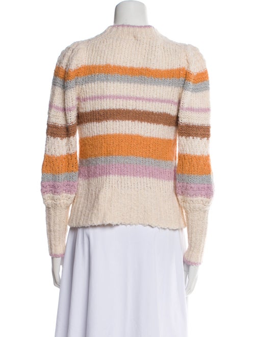 Rebecca Taylor Striped Mock Neck Sweater