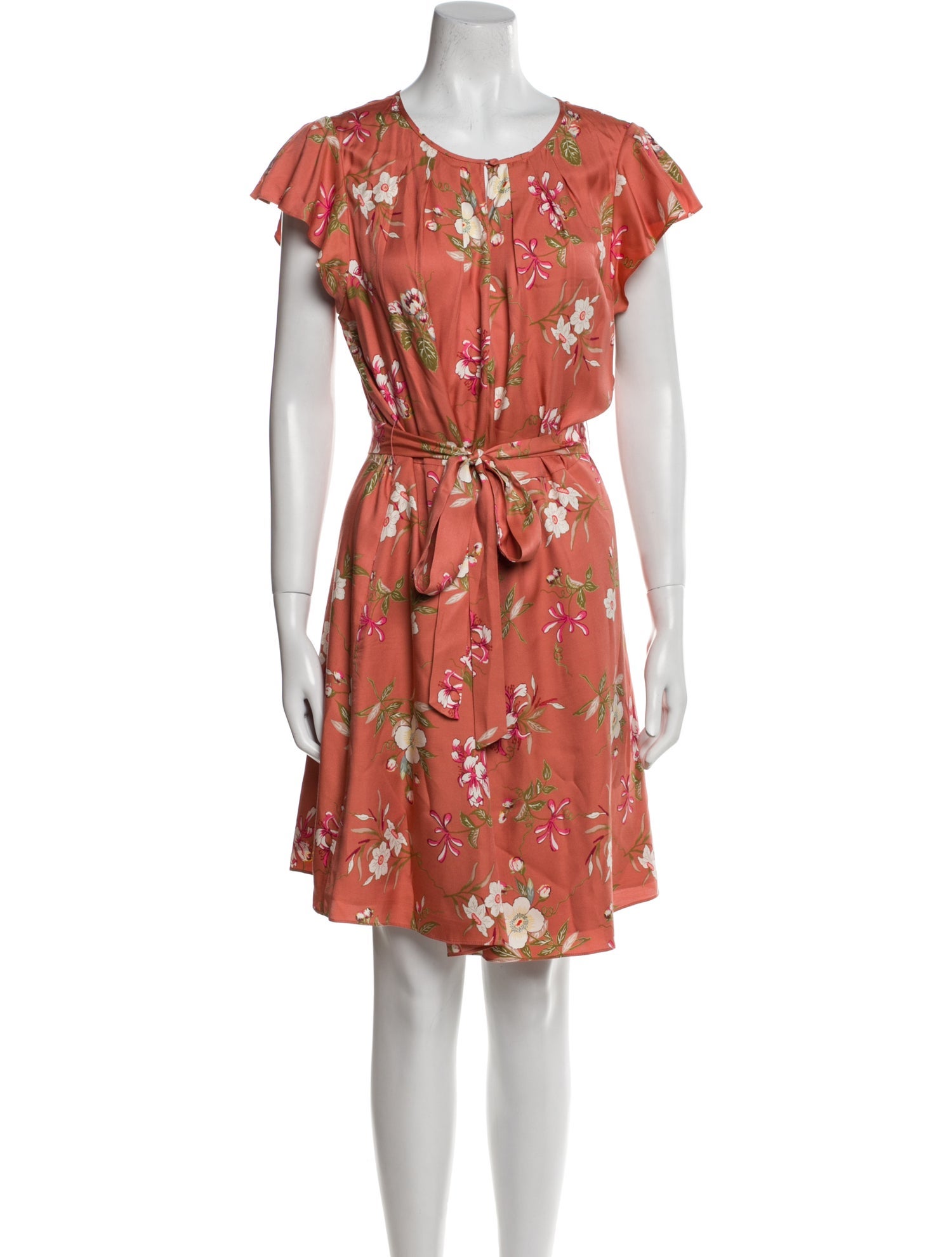 Rebecca Taylor Floral Print Knee-Length Dress