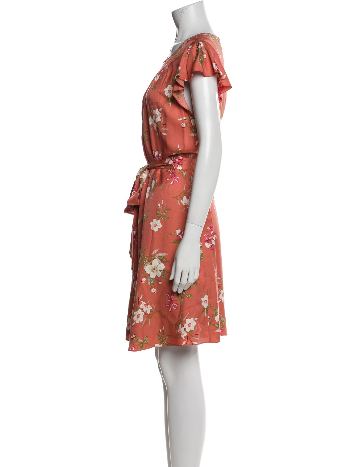 Rebecca Taylor Floral Print Knee-Length Dress