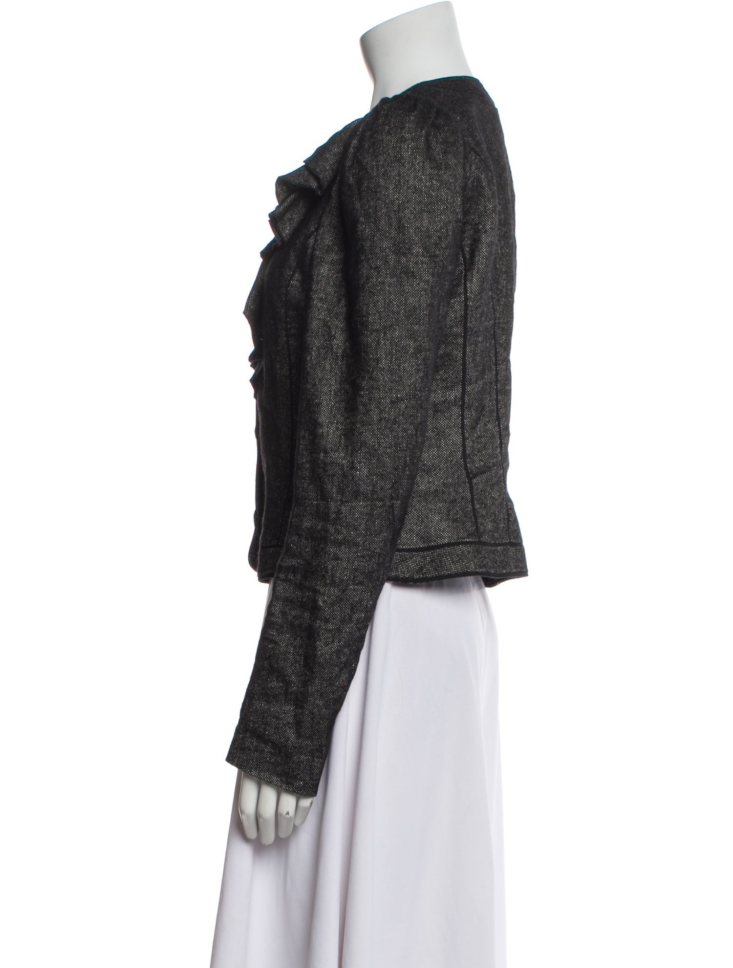 Rebecca Taylor Linen Tweed Pattern Evening Jacket