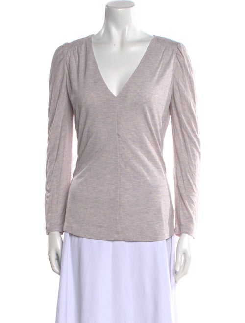 Rebecca Taylor V-Neck Long Sleeve Top