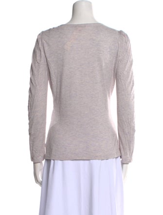 Rebecca Taylor V-Neck Long Sleeve Top