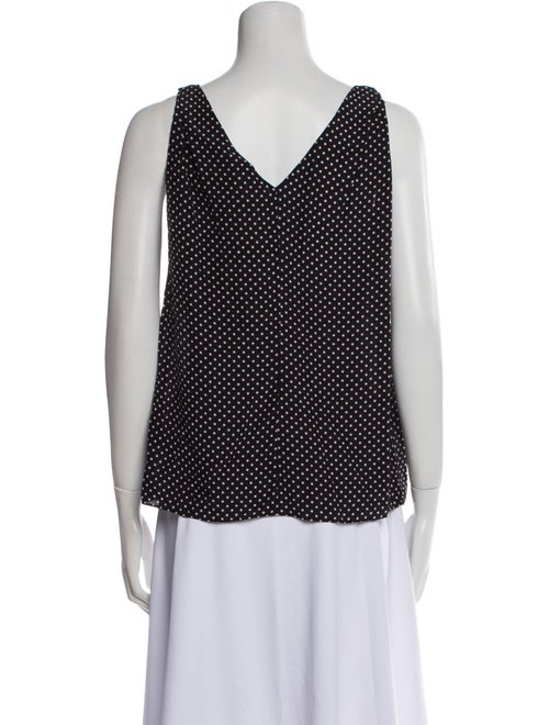 Rebecca Taylor Silk Polka Dot Print Top