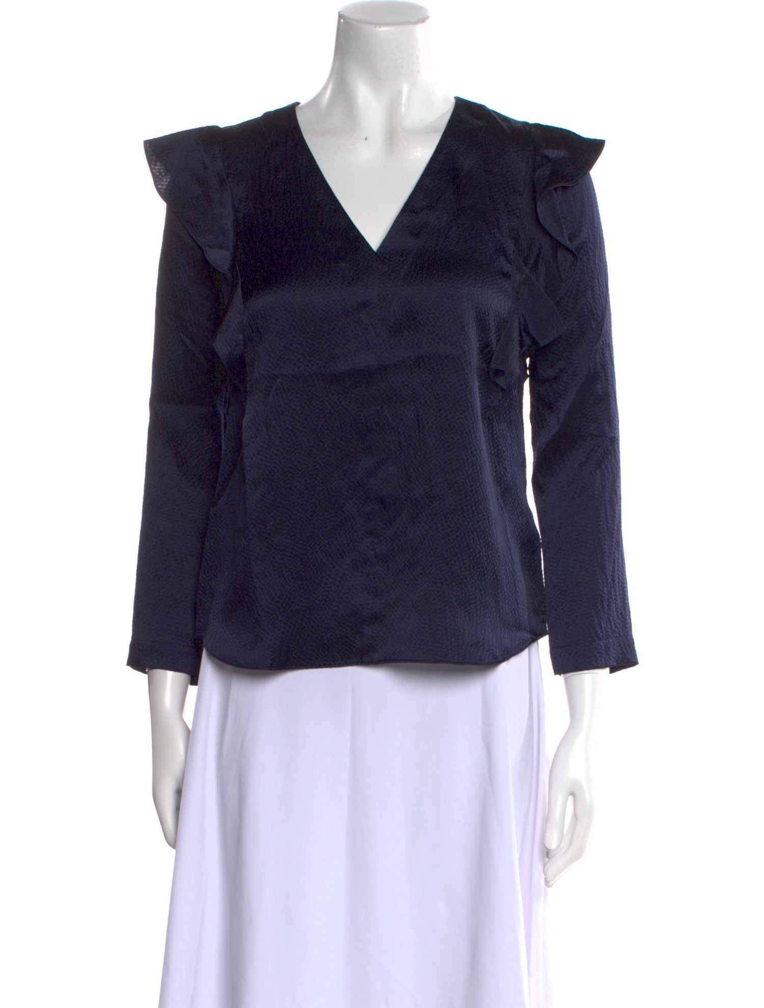 Rebecca Taylor Silk V-Neck Blouse