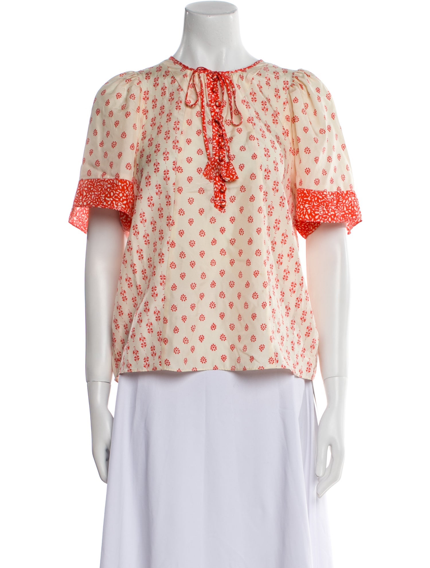 Rebecca Taylor Silk Printed Blouse