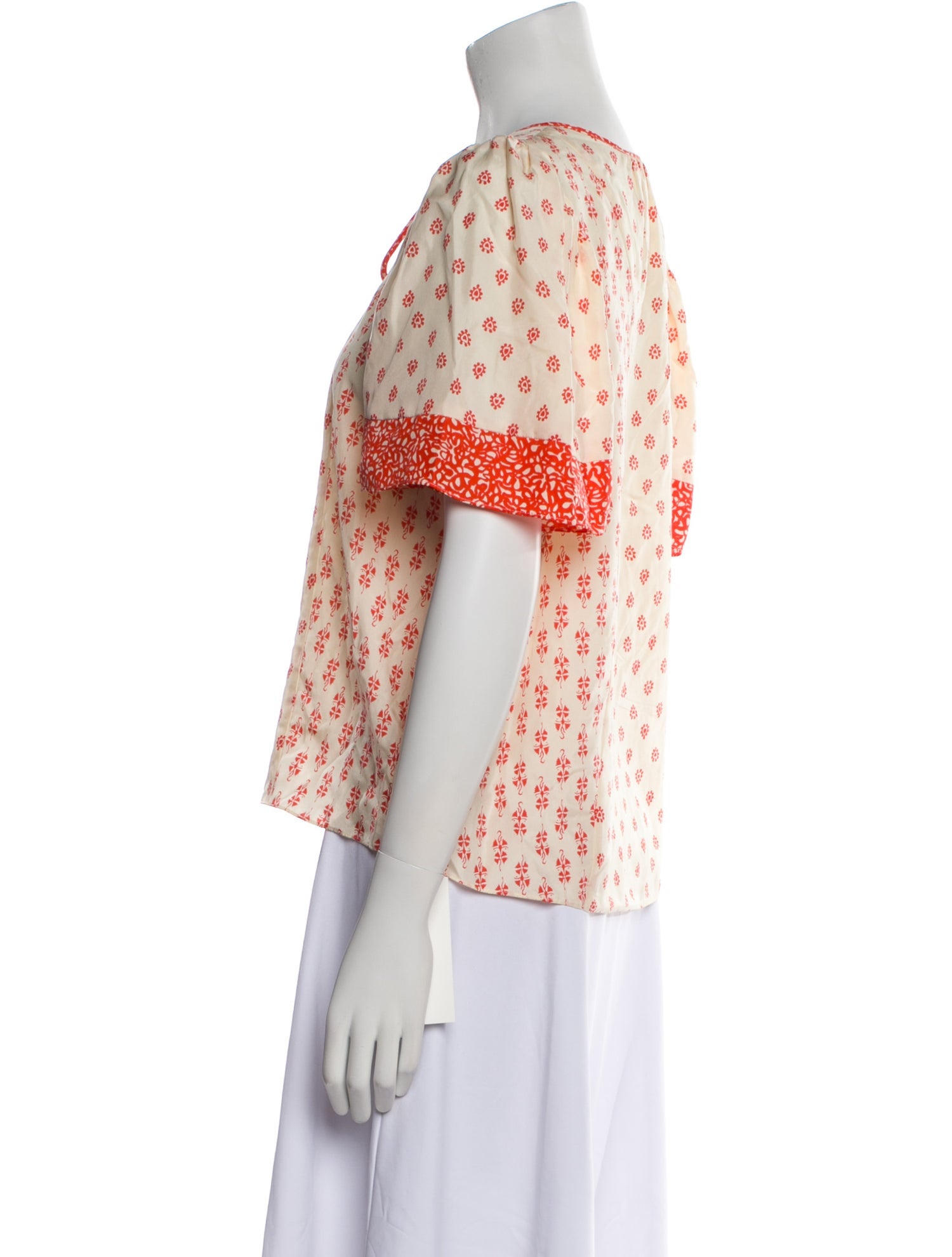 Rebecca Taylor Silk Printed Blouse