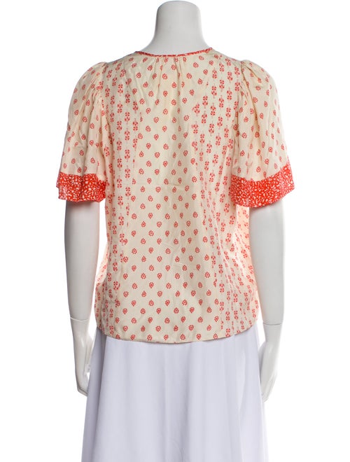 Rebecca Taylor Silk Printed Blouse