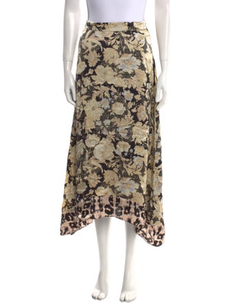 Rebecca Taylor Silk Midi Length Skirt