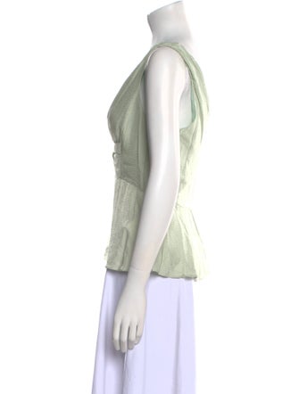 Rebecca Taylor V-Neck Sleeveless Top