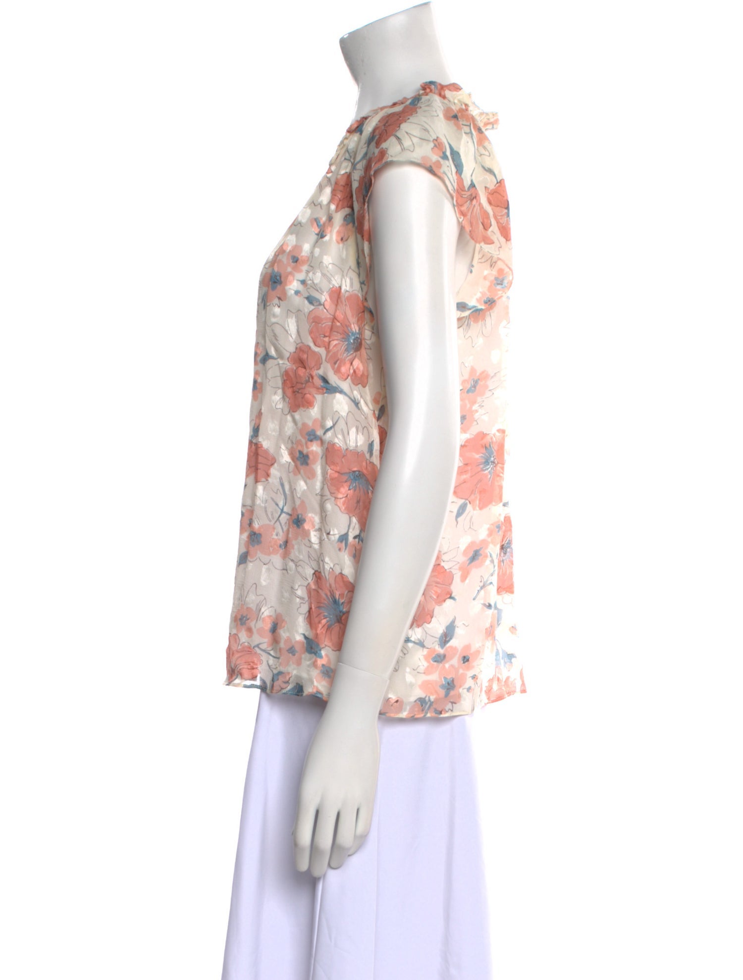 Rebecca Taylor Silk Floral Print Blouse