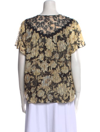 Rebecca Taylor Silk Floral Print Blouse
