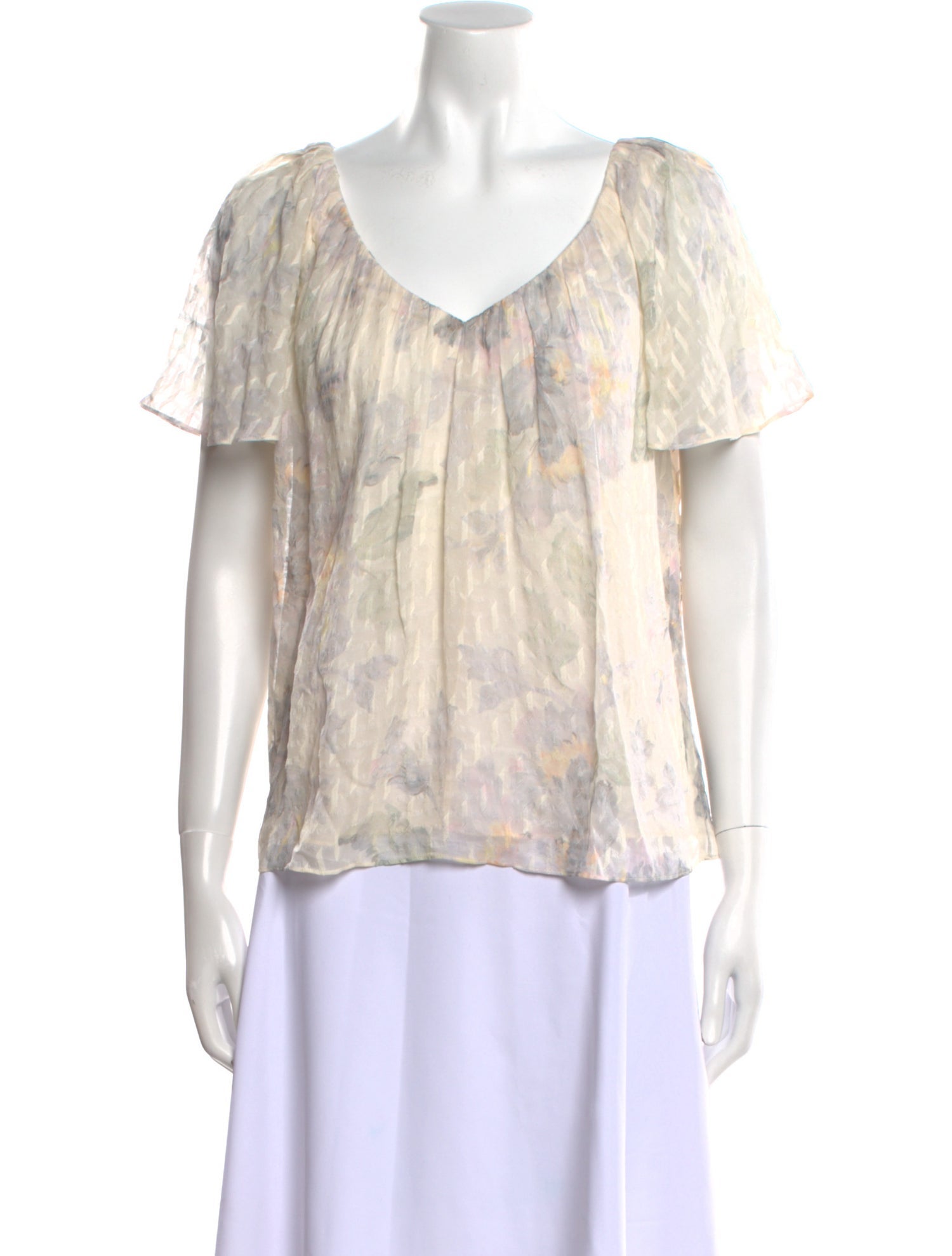 Rebecca Taylor Silk Printed Blouse