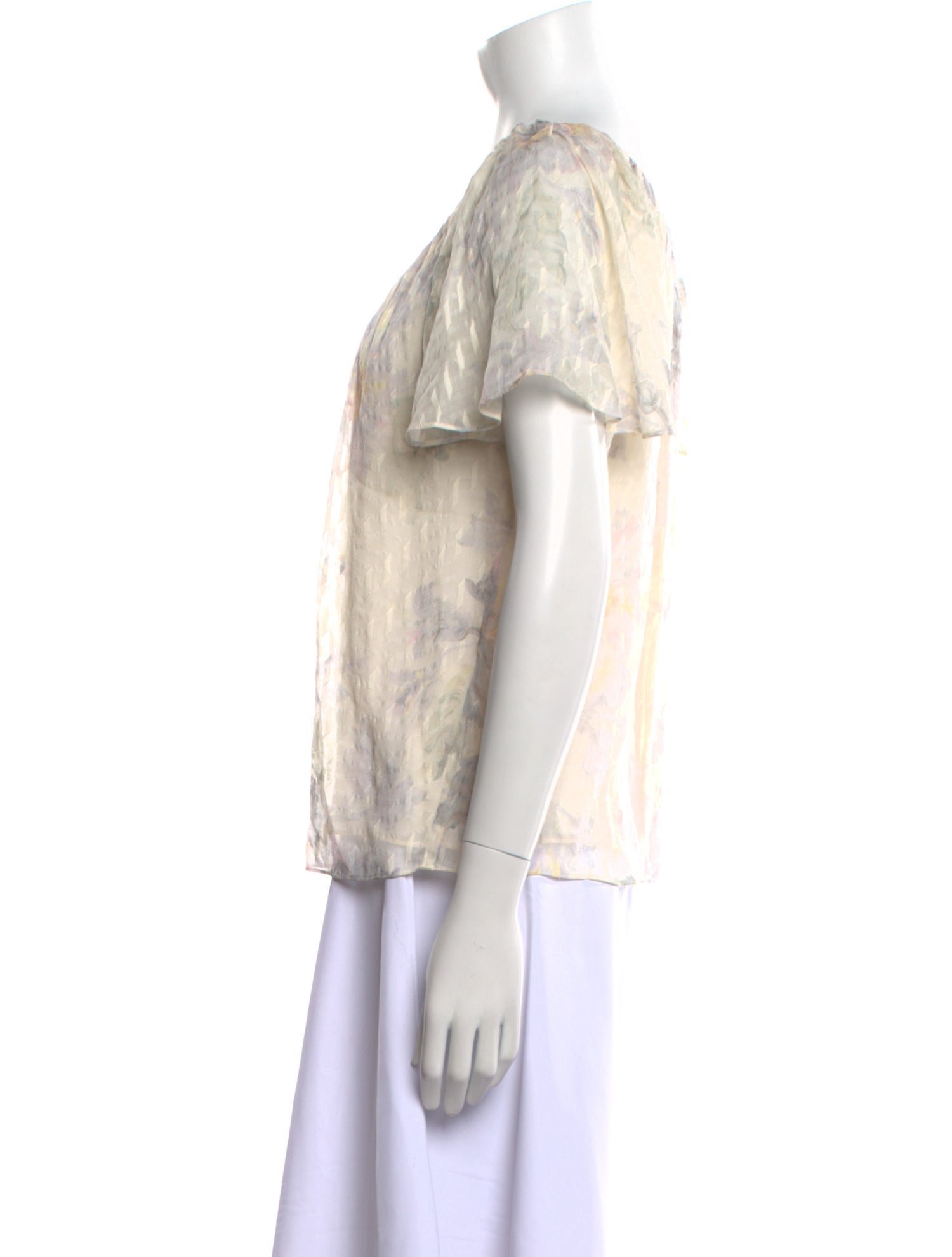 Rebecca Taylor Silk Printed Blouse