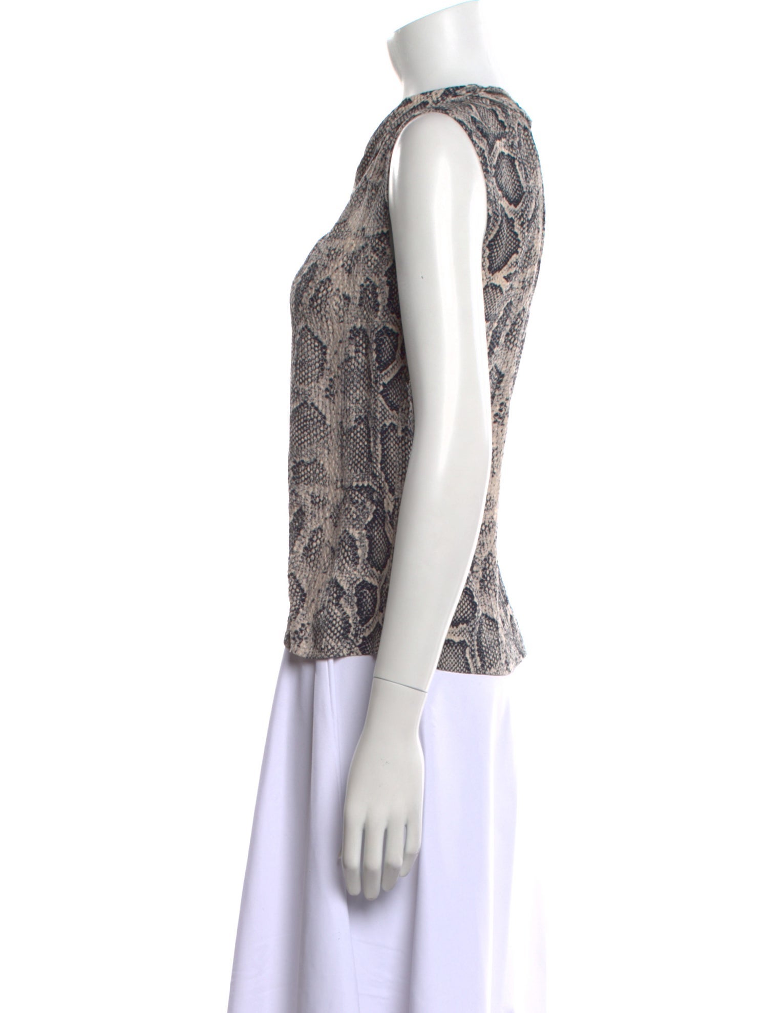 Rebecca Taylor Silk Animal Print Top