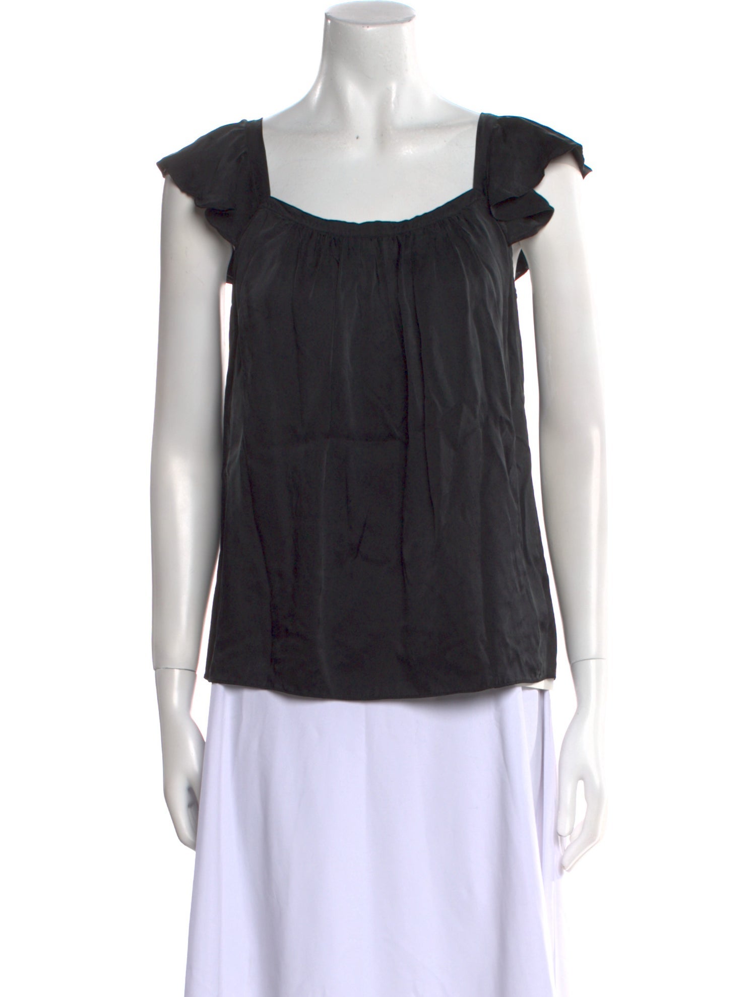 Rebecca Taylor Silk Square Neckline Blouse