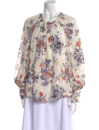 Rebecca Taylor Silk Floral Print Blouse