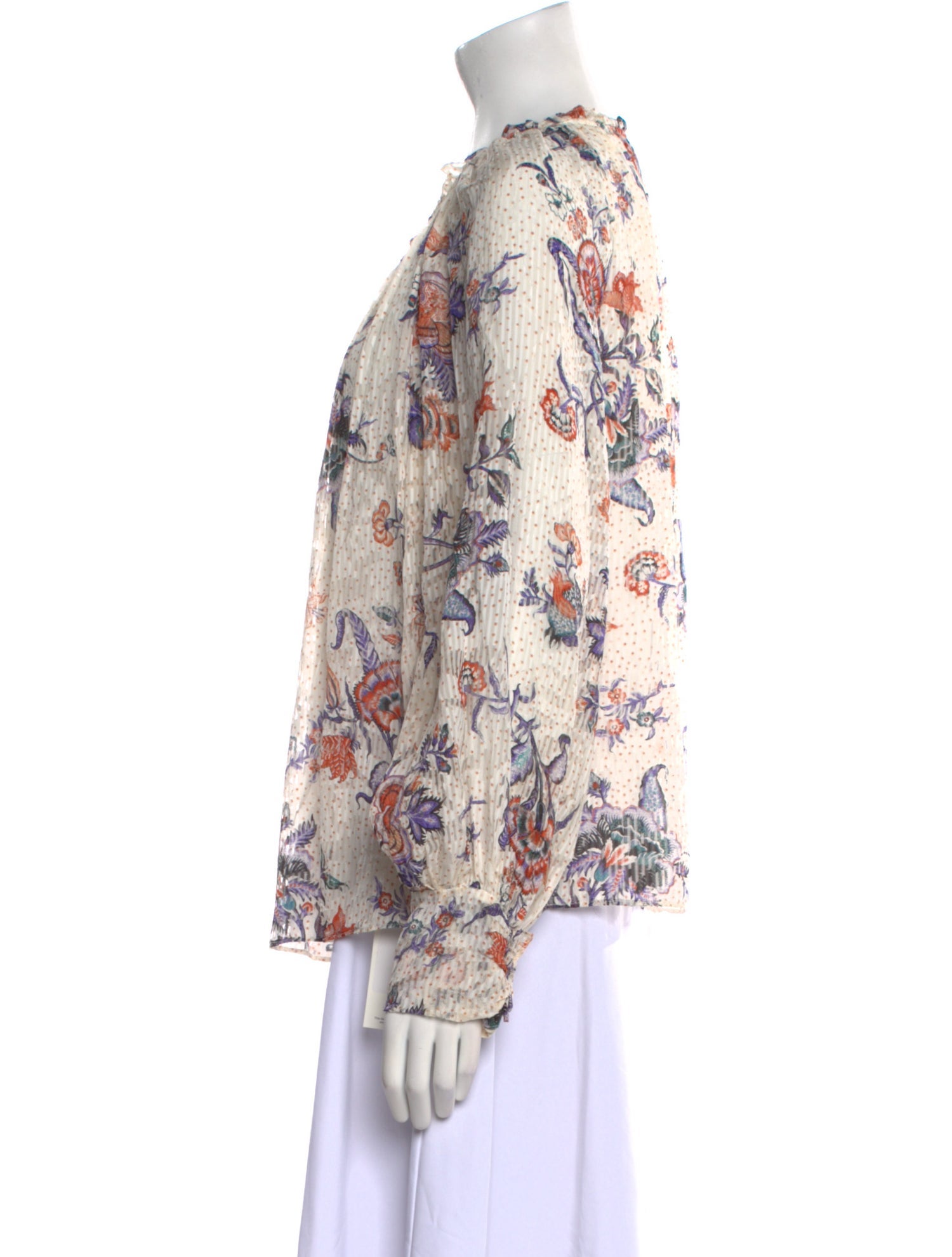 Rebecca Taylor Silk Floral Print Blouse