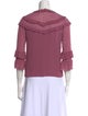 Rebecca Taylor Silk Mock Neck Blouse
