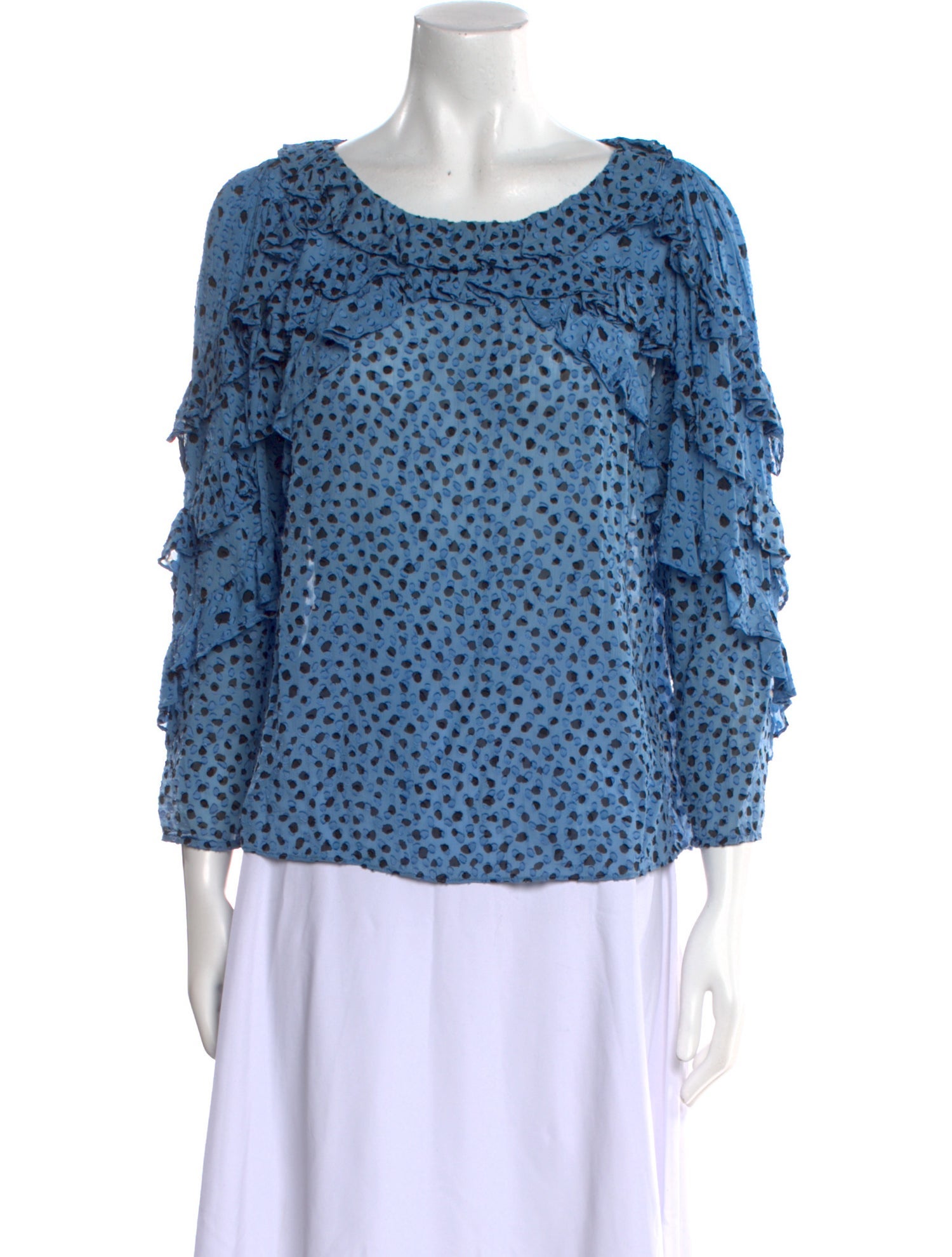 Rebecca Taylor Silk Printed Blouse