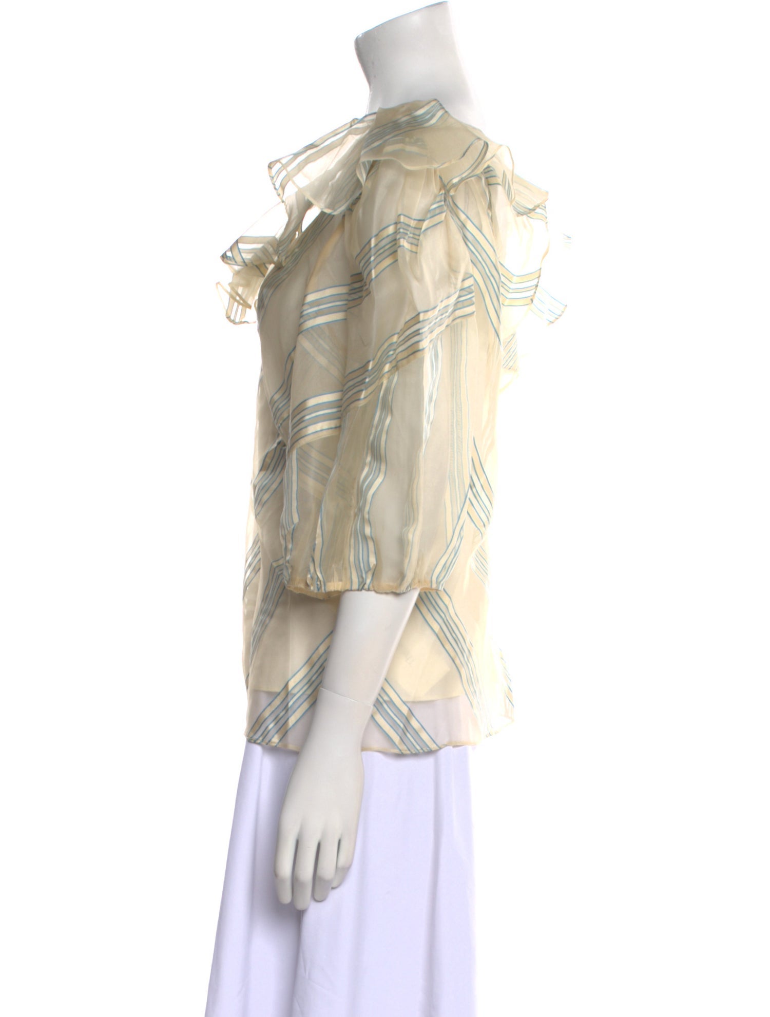 Rebecca Taylor Silk Striped Blouse