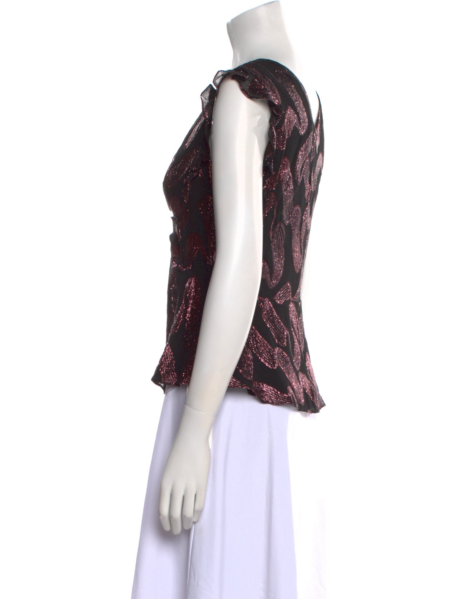 Rebecca Taylor Silk Floral Print Blouse