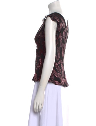 Rebecca Taylor Silk Floral Print Blouse