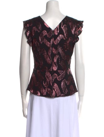 Rebecca Taylor Silk Floral Print Blouse