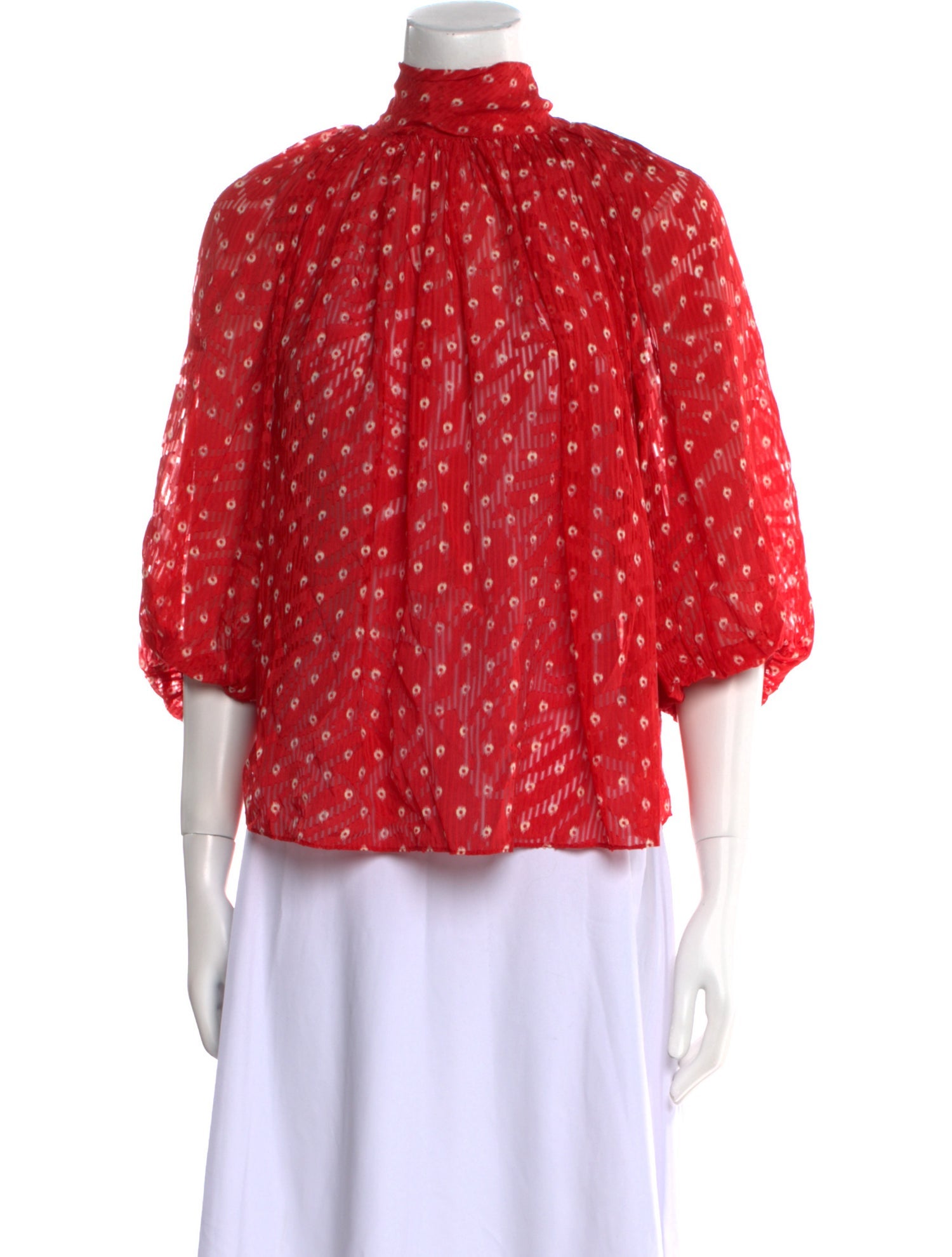 Rebecca Taylor Silk Printed Blouse