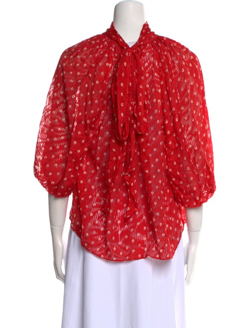 Rebecca Taylor Silk Printed Blouse