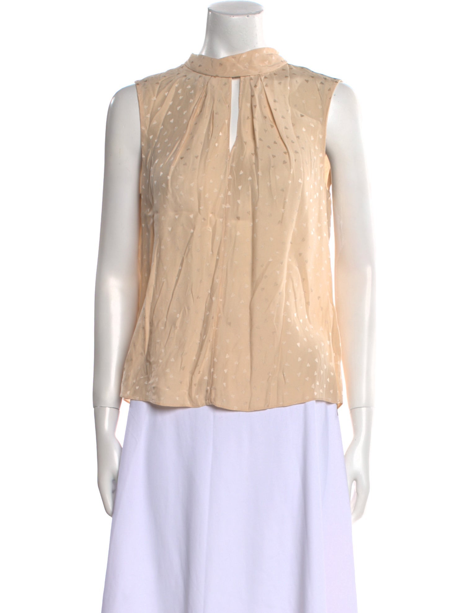 Rebecca Taylor Silk Mock Neck Blouse