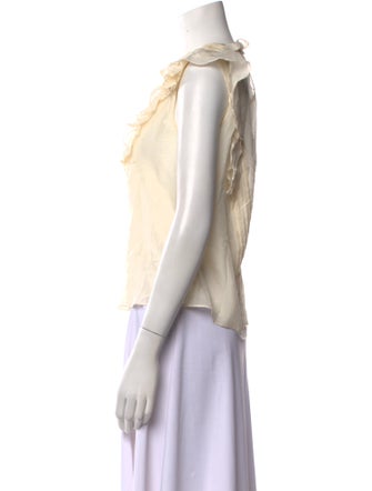 Rebecca Taylor Silk Crew Neck Blouse