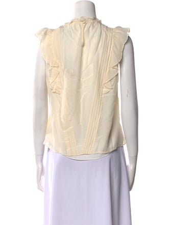 Rebecca Taylor Silk Crew Neck Blouse