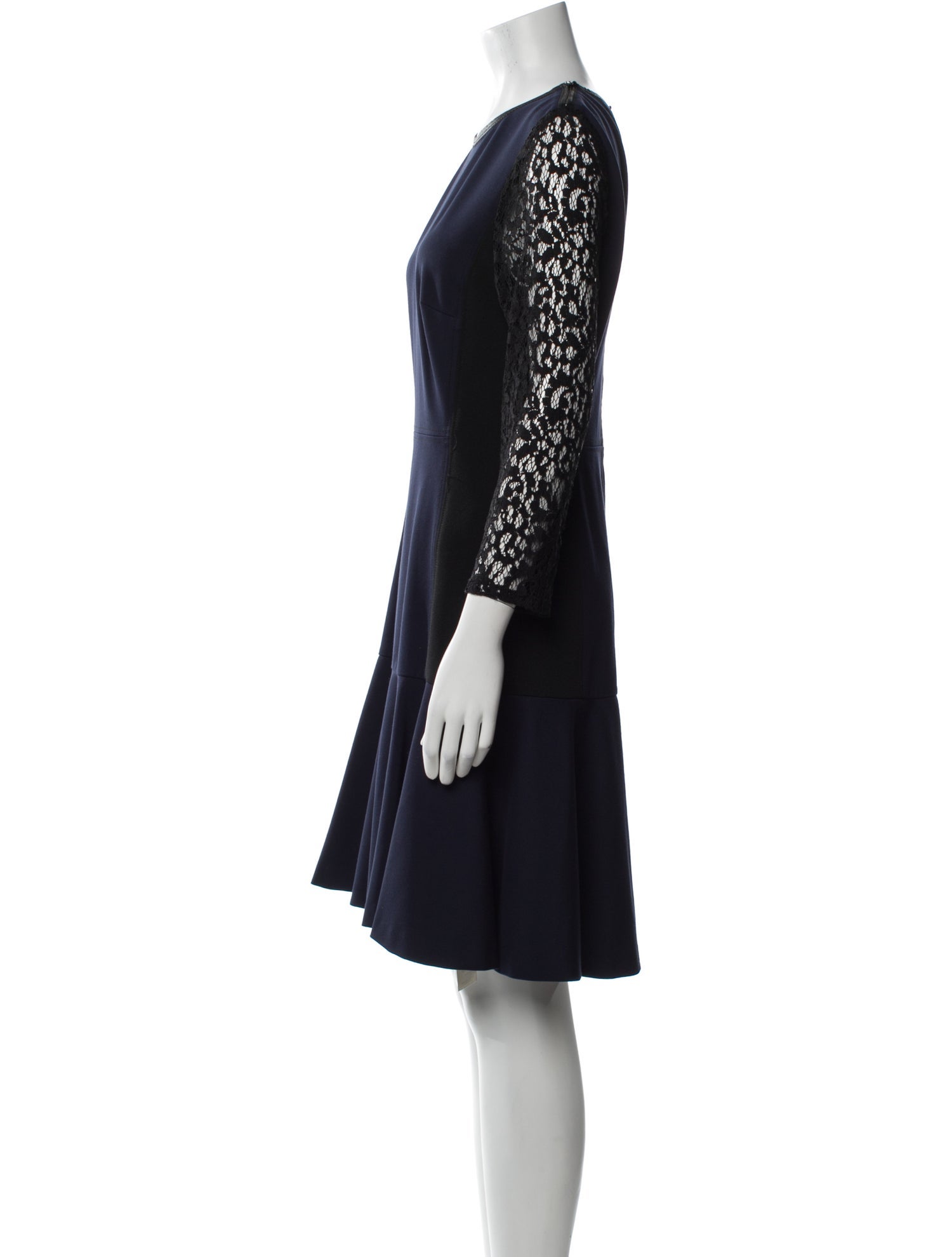 Rebecca Taylor Crew Neck Knee-Length Dress