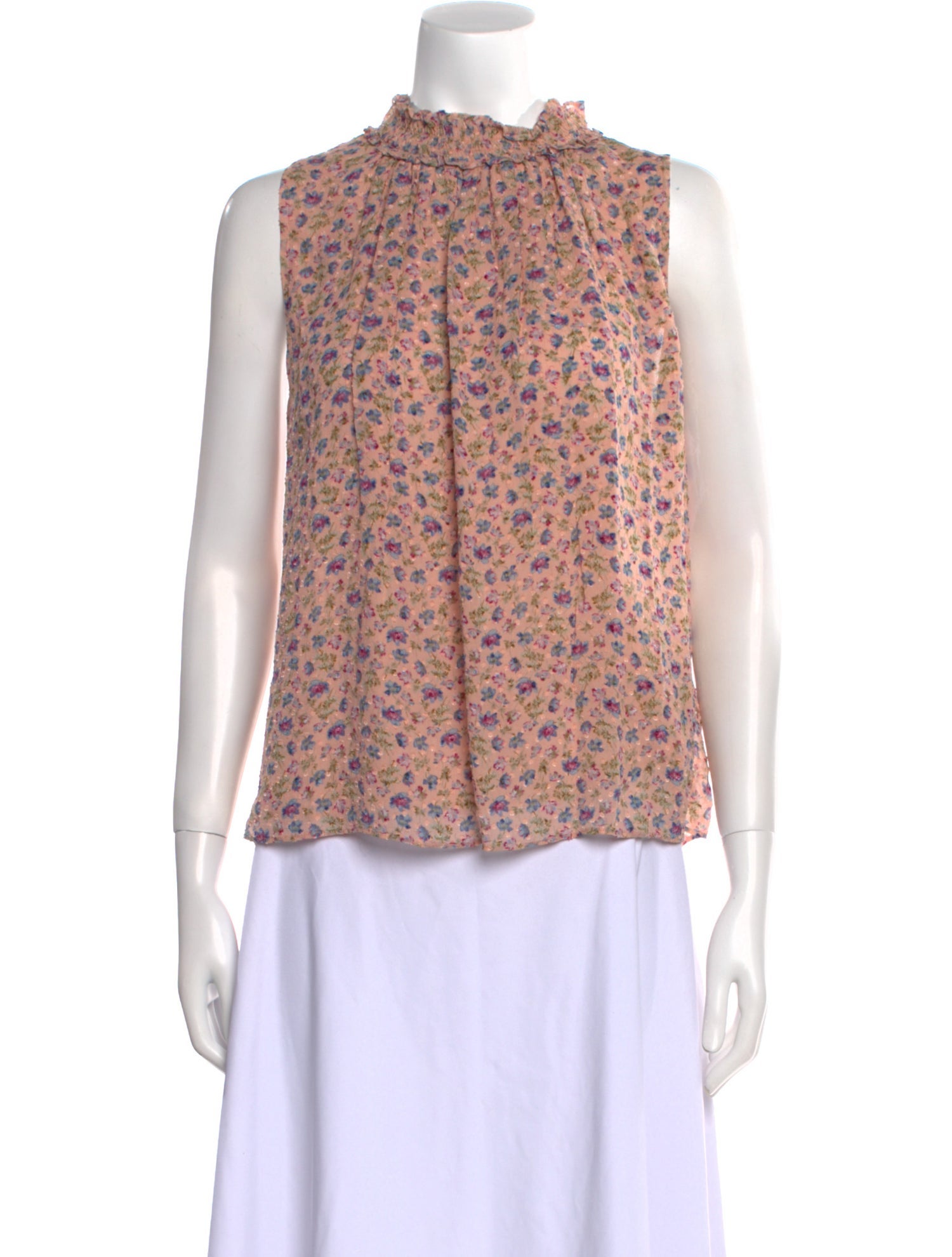 Rebecca Taylor Silk Floral Print Blouse