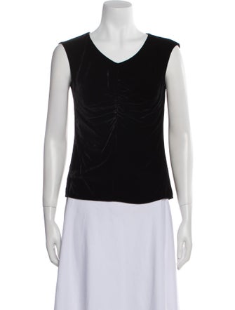Rebecca Taylor V-Neck Sleeveless Top