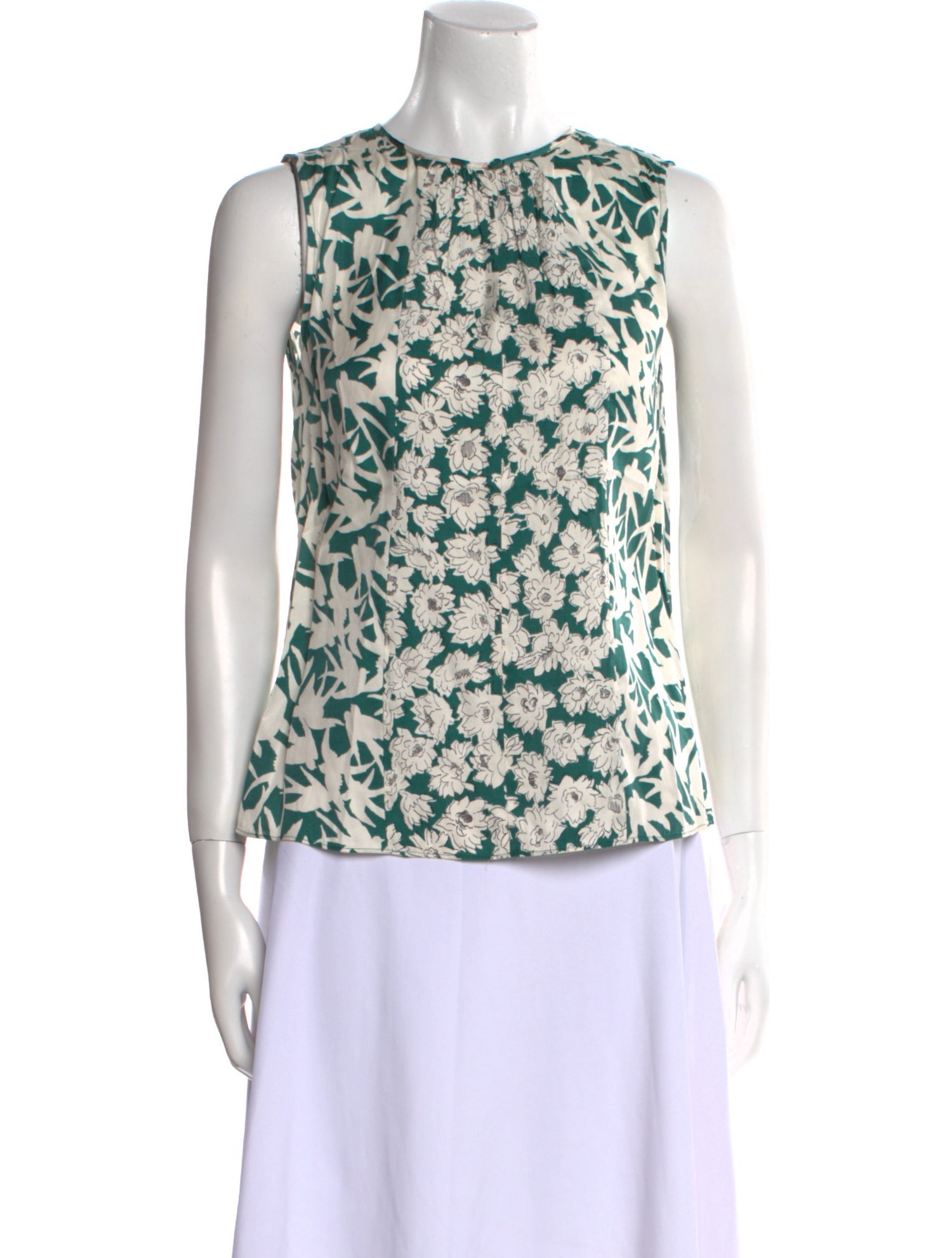 Rebecca Taylor Silk Floral Print Top