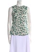 Rebecca Taylor Silk Floral Print Top