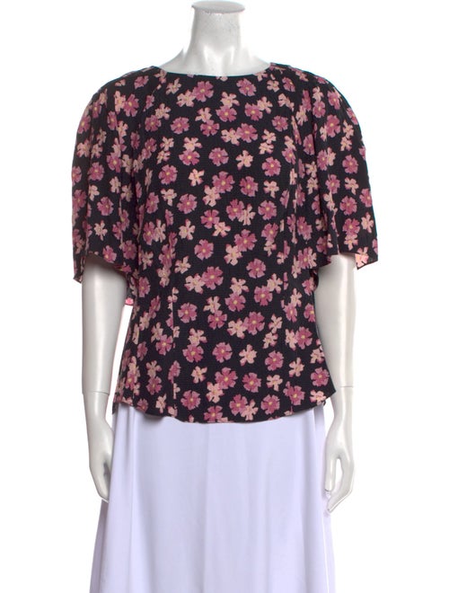 Rebecca Taylor Silk Floral Print Blouse
