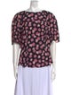 Rebecca Taylor Silk Floral Print Blouse