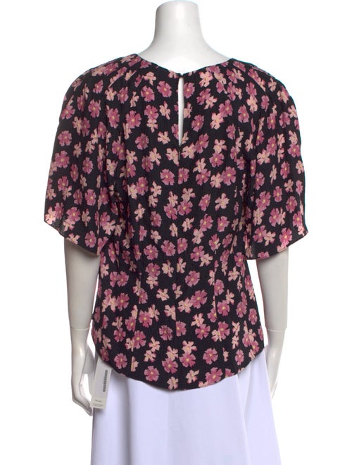 Rebecca Taylor Silk Floral Print Blouse