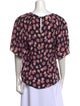 Rebecca Taylor Silk Floral Print Blouse