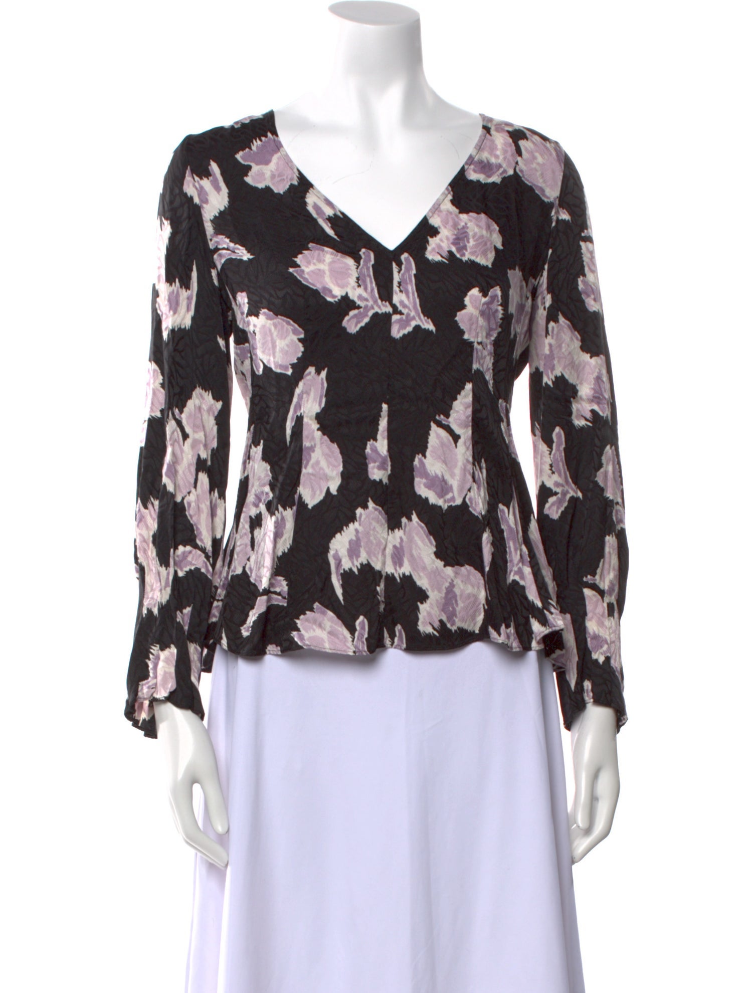 Rebecca Taylor Silk Floral Print Blouse