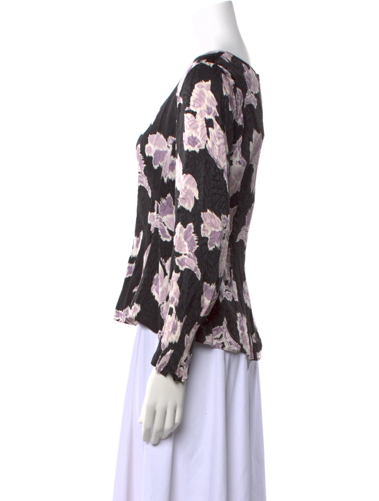 Rebecca Taylor Silk Floral Print Blouse