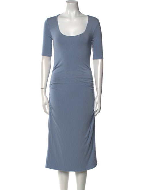 Rebecca Taylor Scoop Neck Midi Length Dress