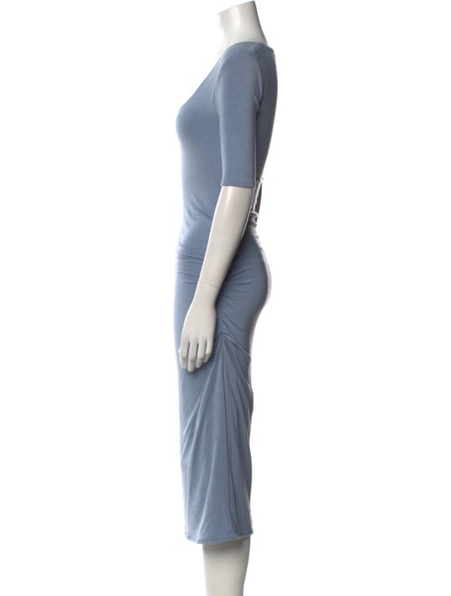 Rebecca Taylor Scoop Neck Midi Length Dress