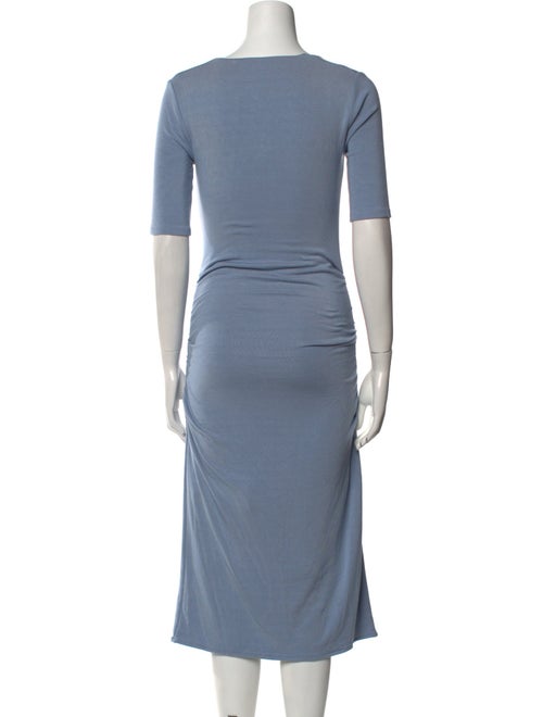 Rebecca Taylor Scoop Neck Midi Length Dress