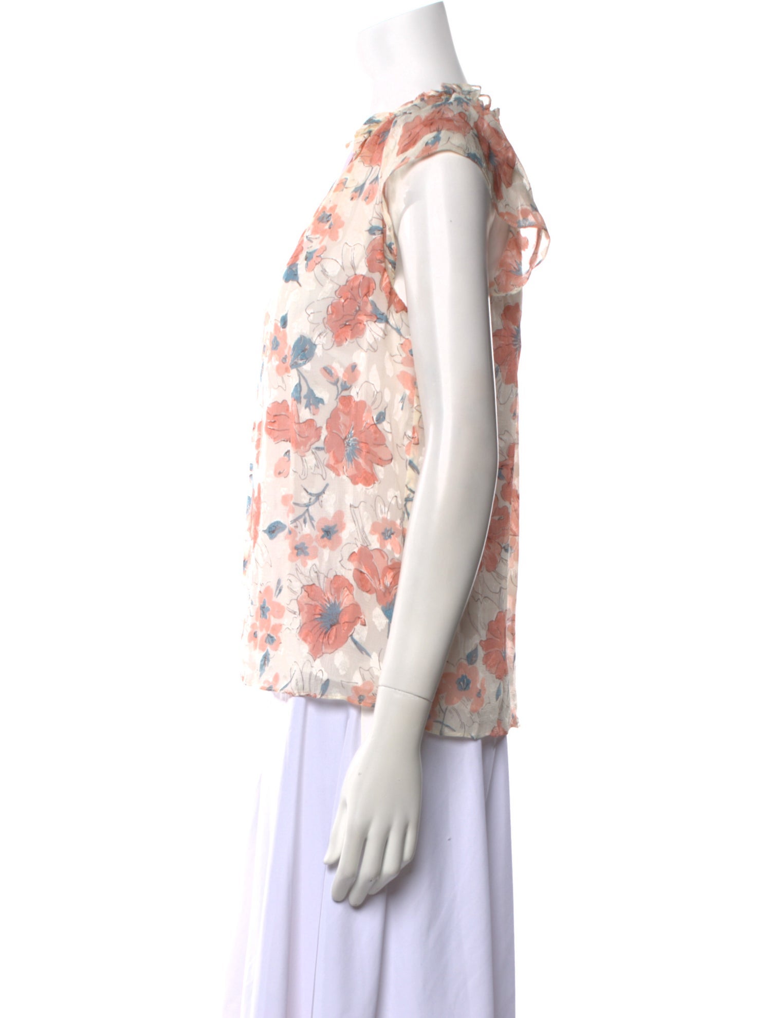 Rebecca Taylor Silk Floral Print Blouse