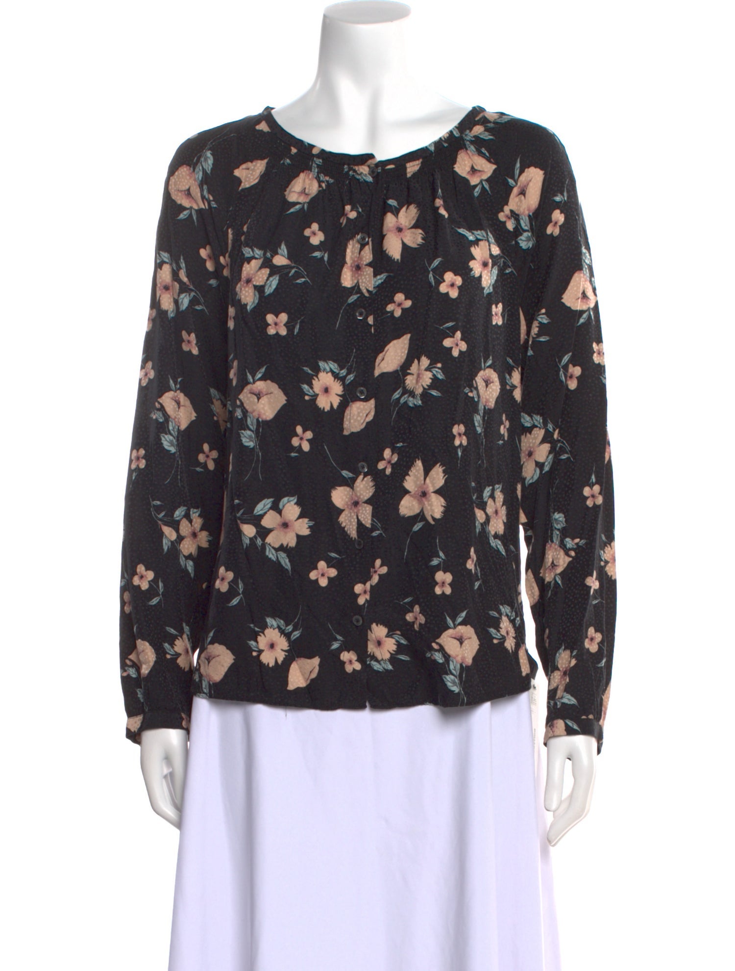 Rebecca Taylor Silk Floral Print Blouse