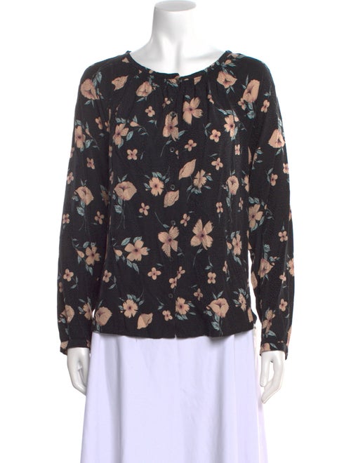Rebecca Taylor Silk Floral Print Blouse