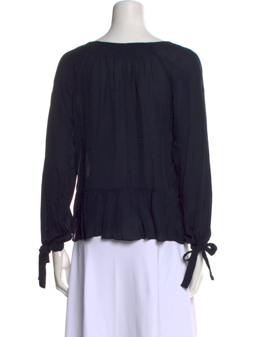 Rebecca Taylor Silk Scoop Neck Blouse